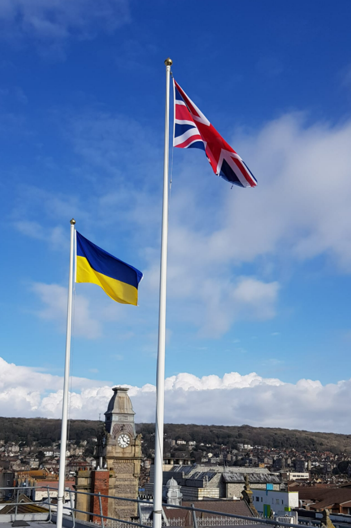 Council flies Ukrainian flag in gesture of solidarity North Somerset